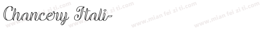 Chancery Itali字体转换